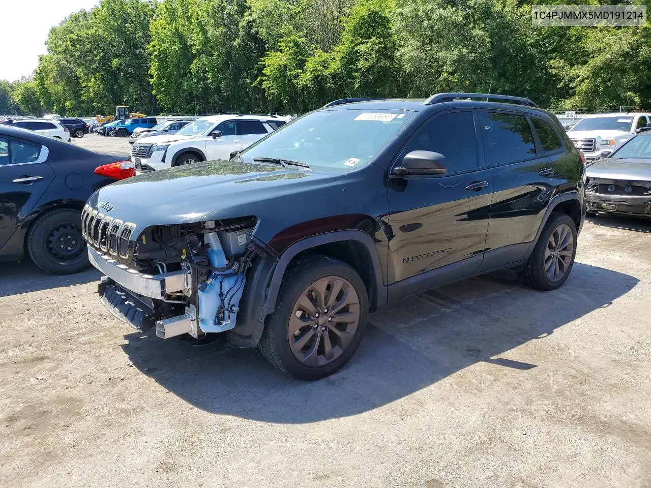 2021 Jeep Cherokee Latitude Lux VIN: 1C4PJMMX5MD191214 Lot: 61556656