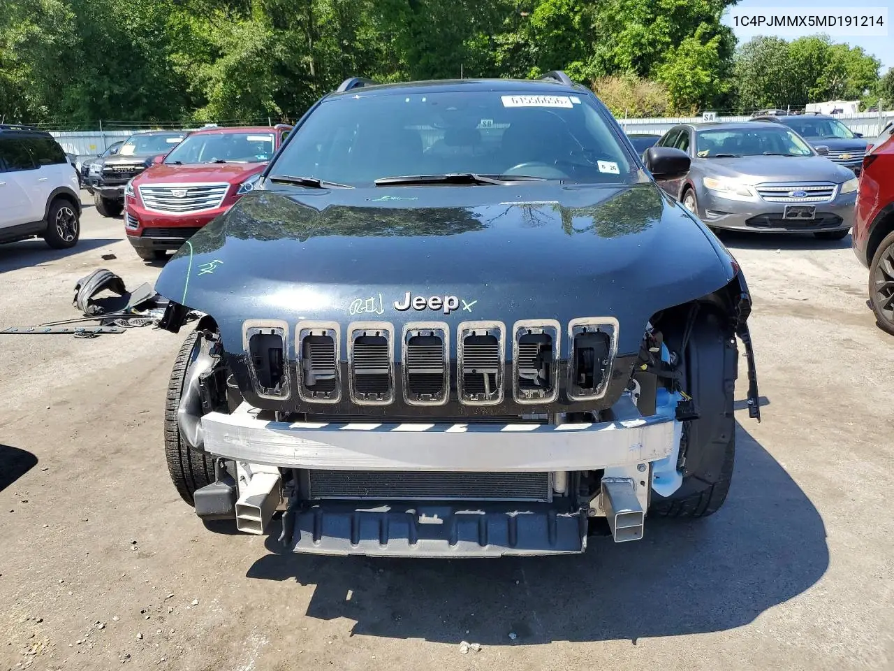 2021 Jeep Cherokee Latitude Lux VIN: 1C4PJMMX5MD191214 Lot: 61556656