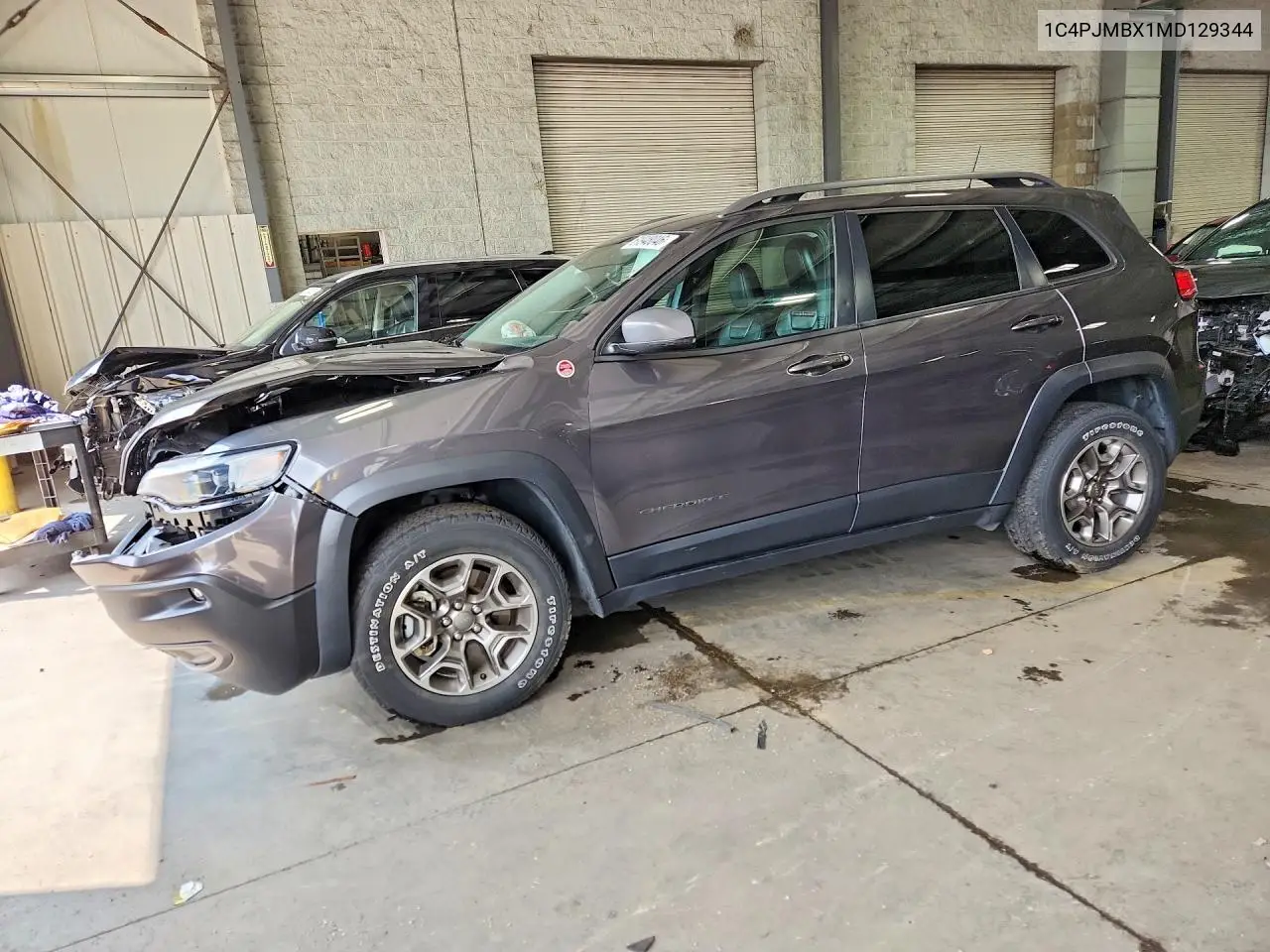 2021 Jeep Cherokee Trailhawk VIN: 1C4PJMBX1MD129344 Lot: 61948046