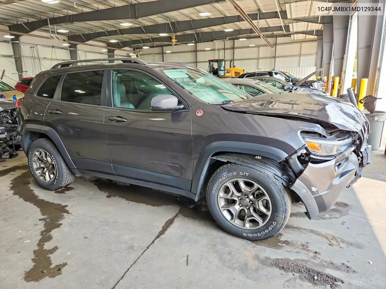 2021 Jeep Cherokee Trailhawk VIN: 1C4PJMBX1MD129344 Lot: 61948046