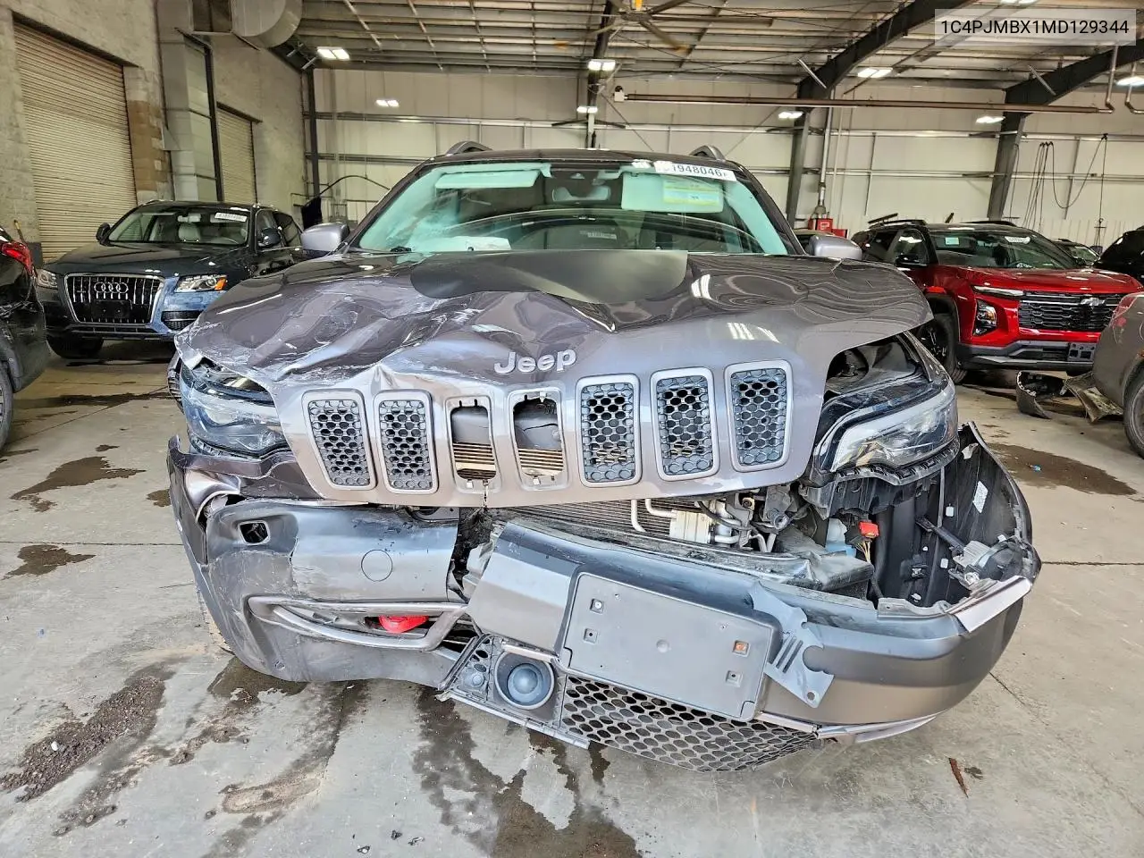 2021 Jeep Cherokee Trailhawk VIN: 1C4PJMBX1MD129344 Lot: 61948046