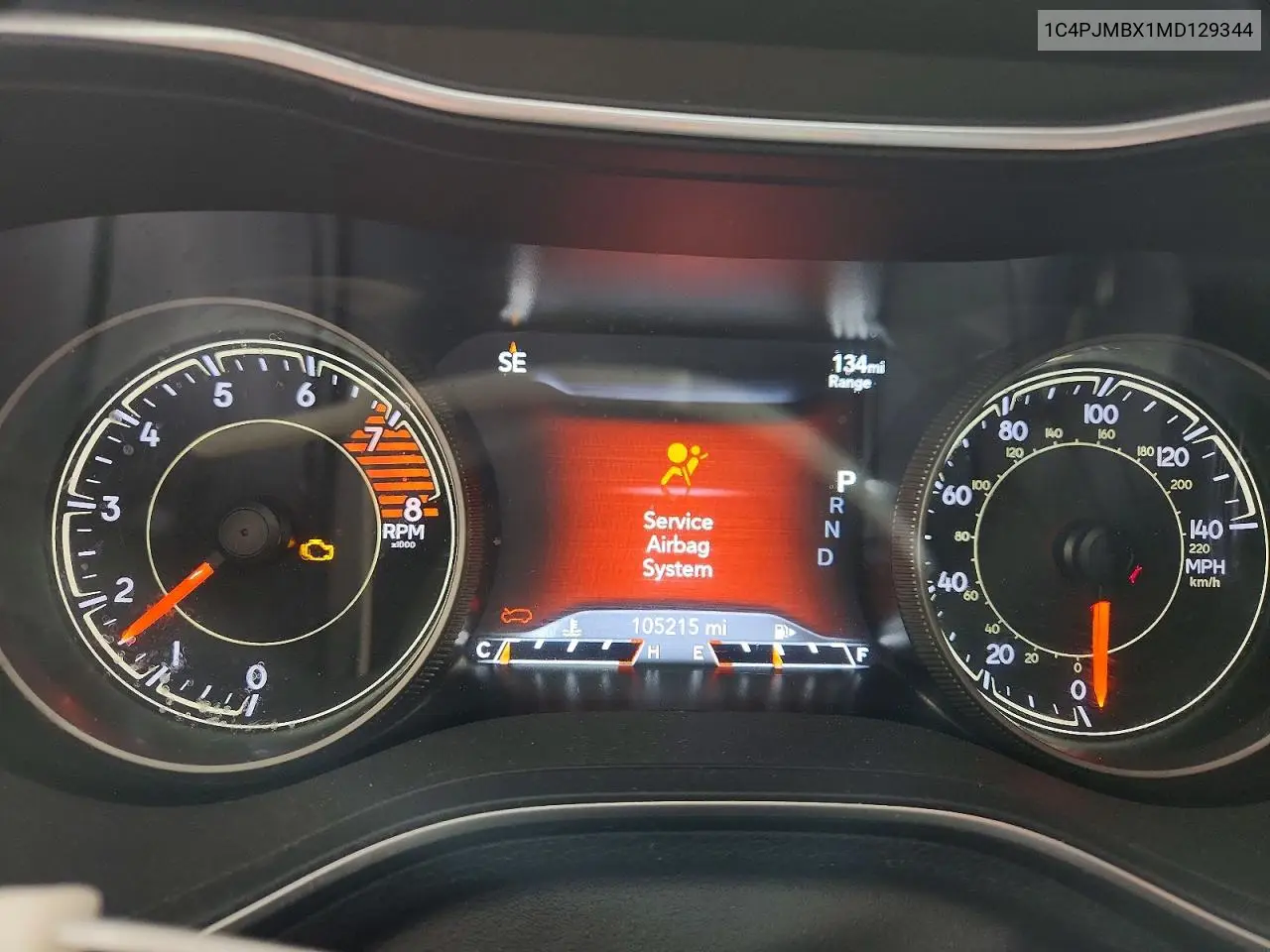 2021 Jeep Cherokee Trailhawk VIN: 1C4PJMBX1MD129344 Lot: 61948046