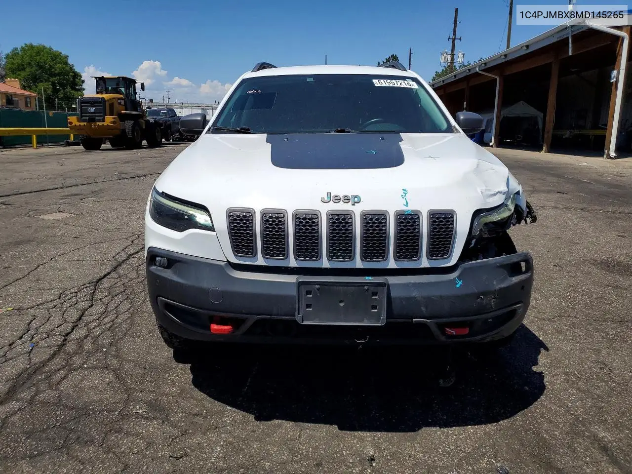 2021 Jeep Cherokee Trailhawk VIN: 1C4PJMBX8MD145265 Lot: 61957216