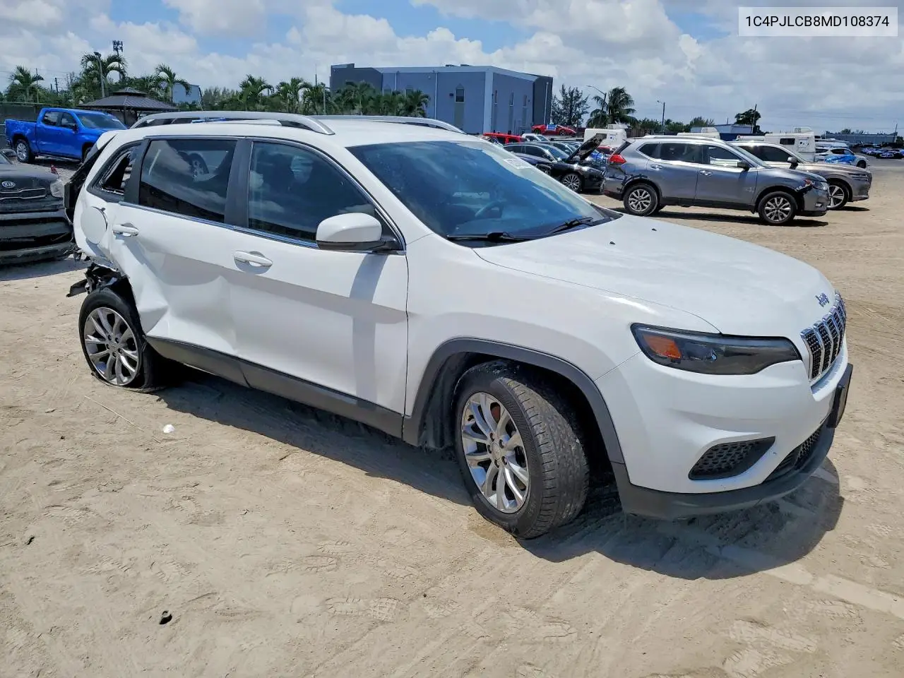 2021 Jeep Cherokee Latitude VIN: 1C4PJLCB8MD108374 Lot: 62249386