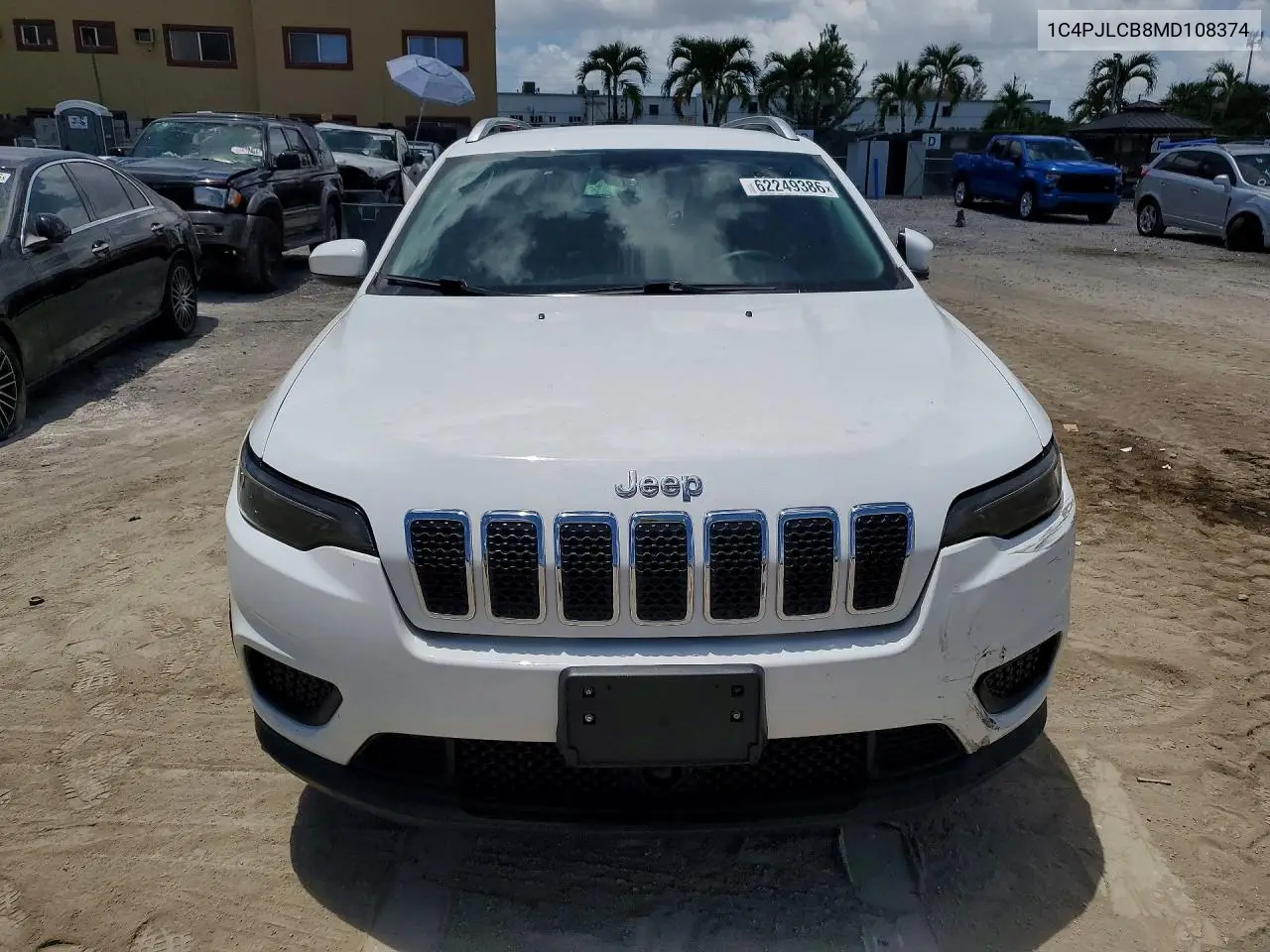 2021 Jeep Cherokee Latitude VIN: 1C4PJLCB8MD108374 Lot: 62249386