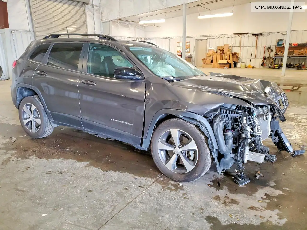 2022 Jeep Cherokee Limited VIN: 1C4PJMDX6ND531942 Lot: 57752456