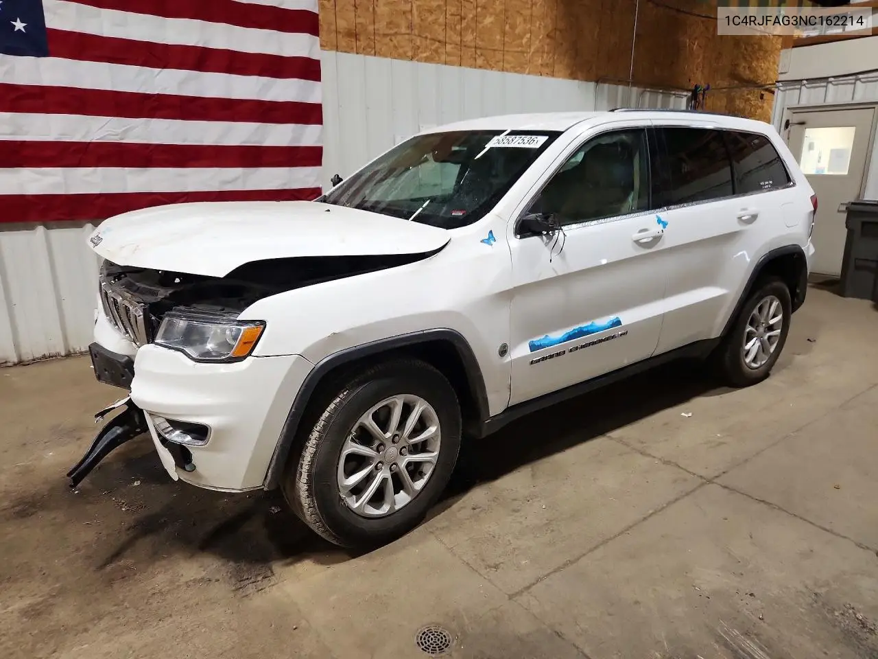 2022 Jeep Grand Cherokee Laredo E VIN: 1C4RJFAG3NC162214 Lot: 58587536