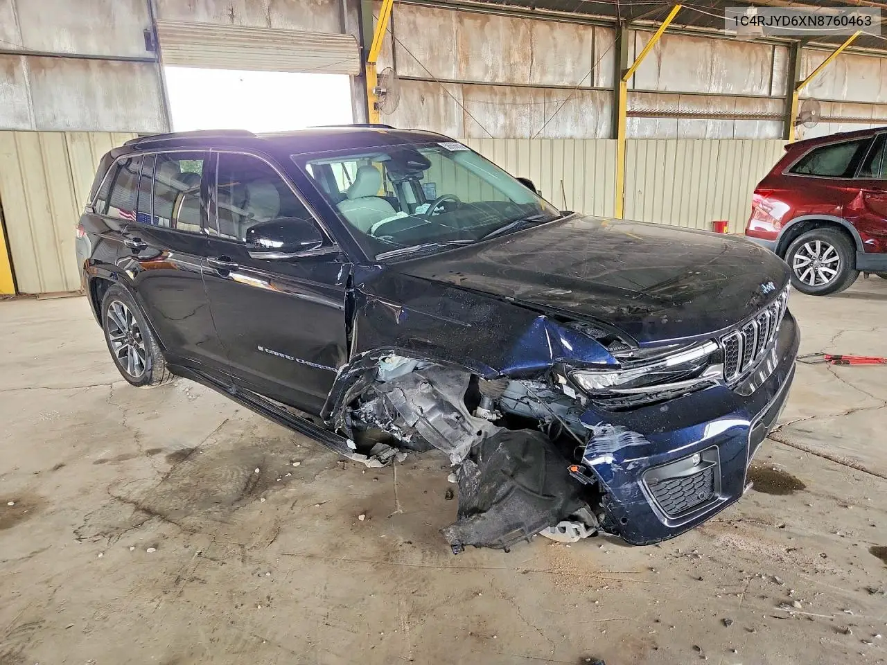 2022 Jeep Grand Cherokee Overland 4Xe VIN: 1C4RJYD6XN8760463 Lot: 58606616