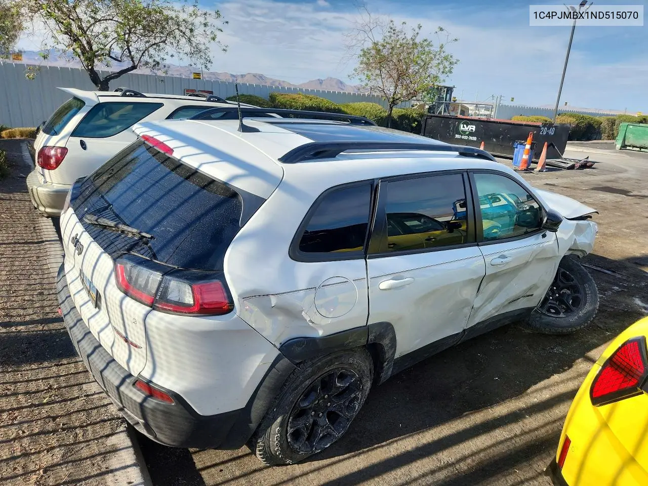 2022 Jeep Cherokee Trailhawk VIN: 1C4PJMBX1ND515070 Lot: 62164386