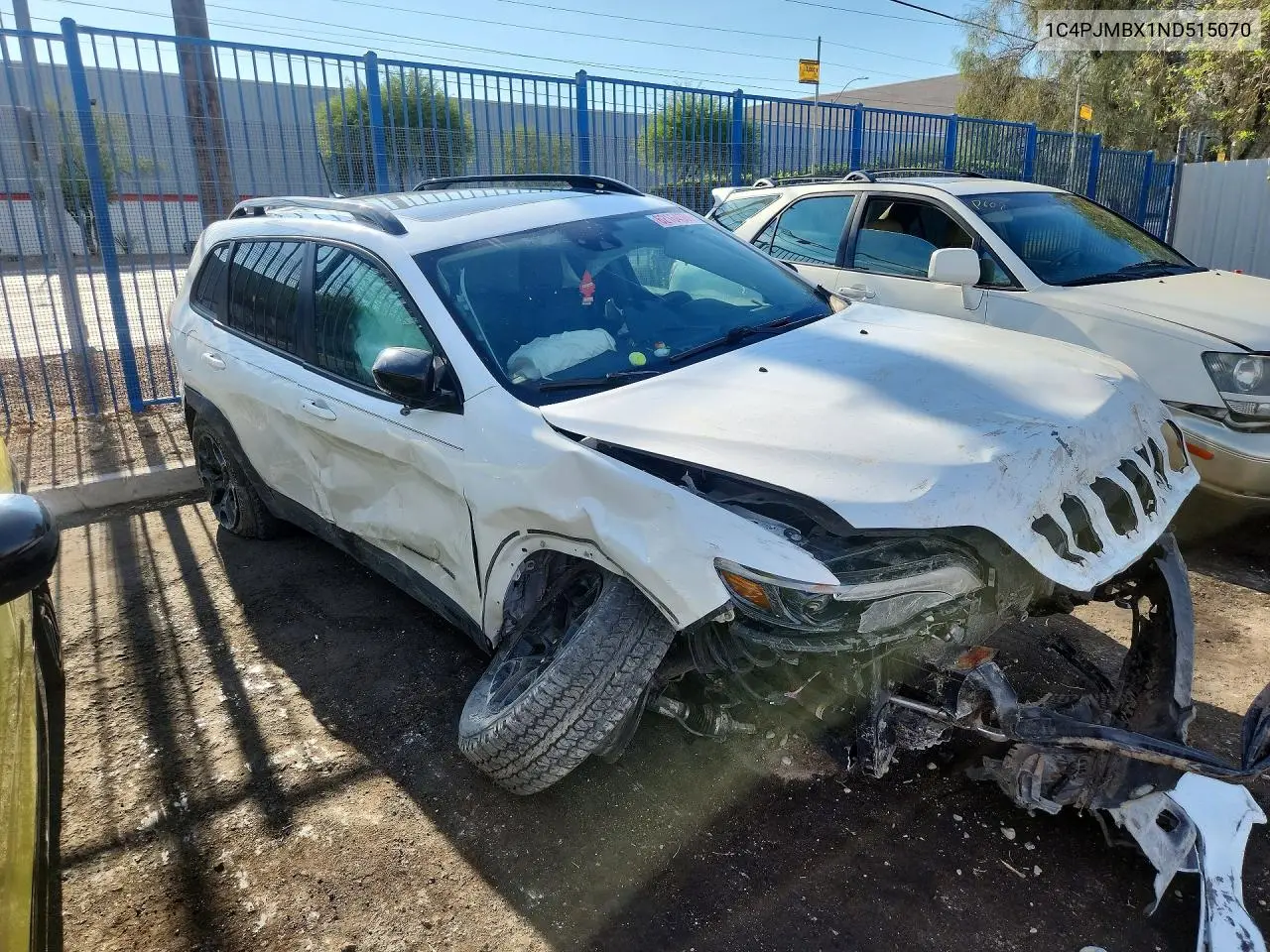 2022 Jeep Cherokee Trailhawk VIN: 1C4PJMBX1ND515070 Lot: 62164386