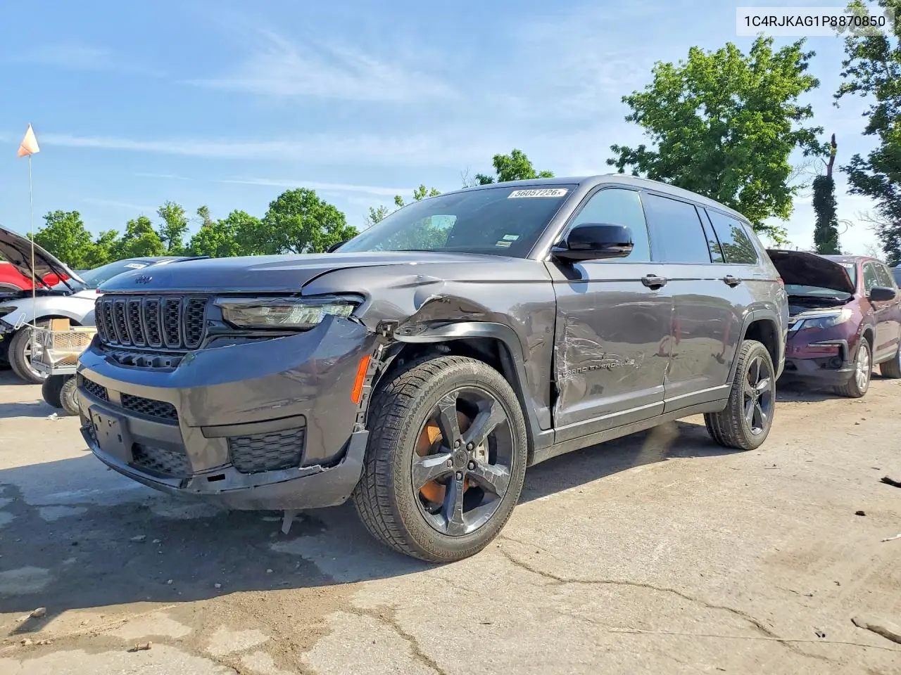 2023 Jeep Grand Cherokee L Laredo VIN: 1C4RJKAG1P8870850 Lot: 56057226