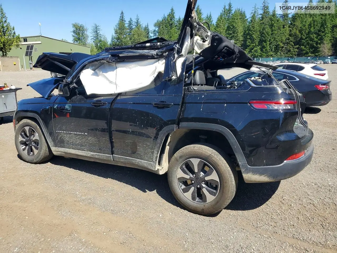 2025 Jeep Grand Cherokee 4Xe VIN: 1C4RJYB64S8692949 Lot: 58419046