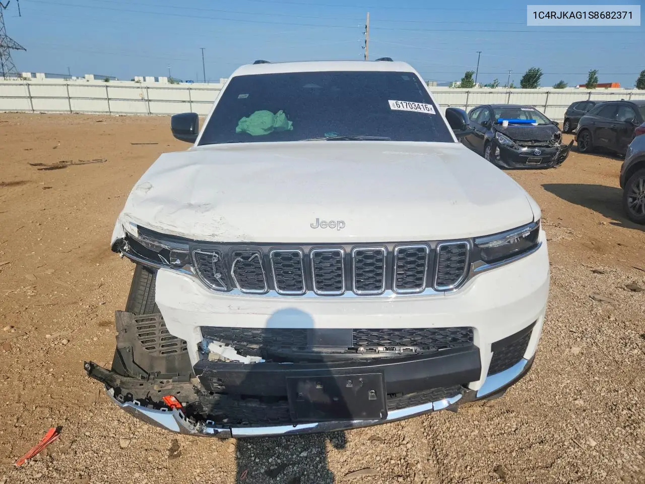 2025 Jeep Grand Cherokee L Laredo VIN: 1C4RJKAG1S8682371 Lot: 61703416
