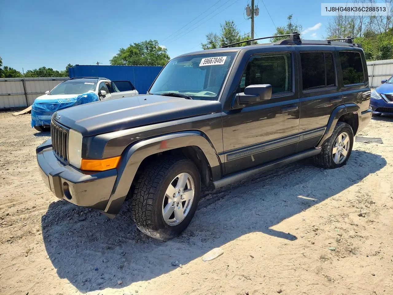 2006 Jeep Commander VIN: 1J8HG48K36C288513 Lot: 59667846