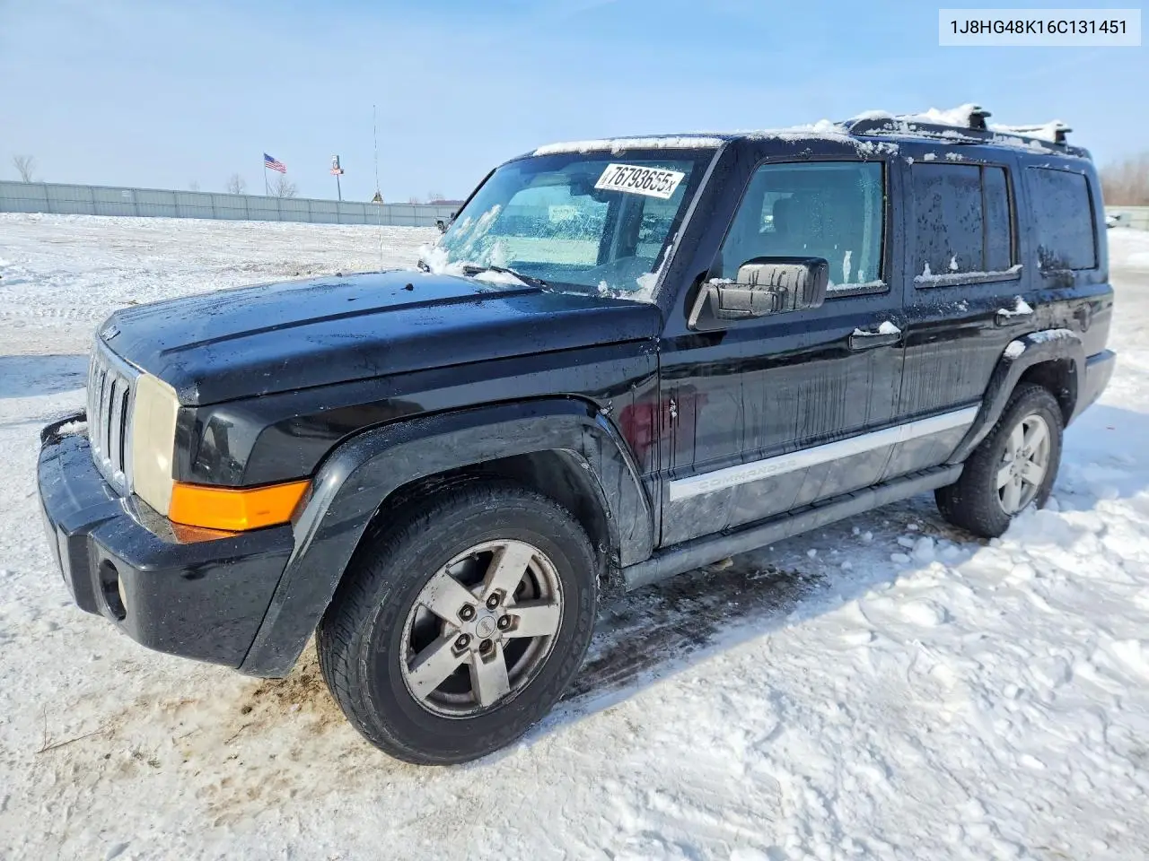 2006 Jeep Commander VIN: 1J8HG48K16C131451 Lot: 76793655