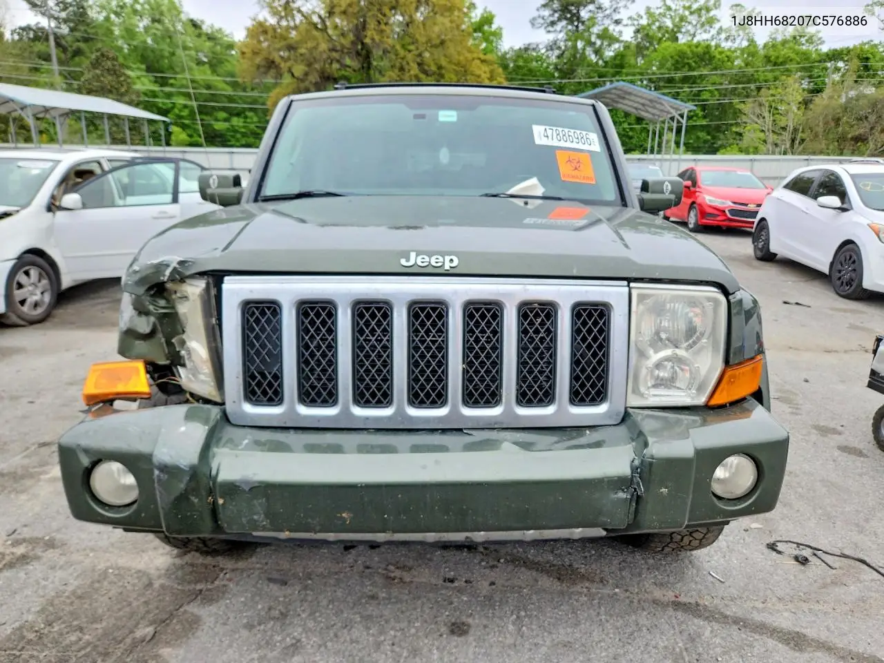 2007 Jeep Commander Overland VIN: 1J8HH68207C576886 Lot: 47886986
