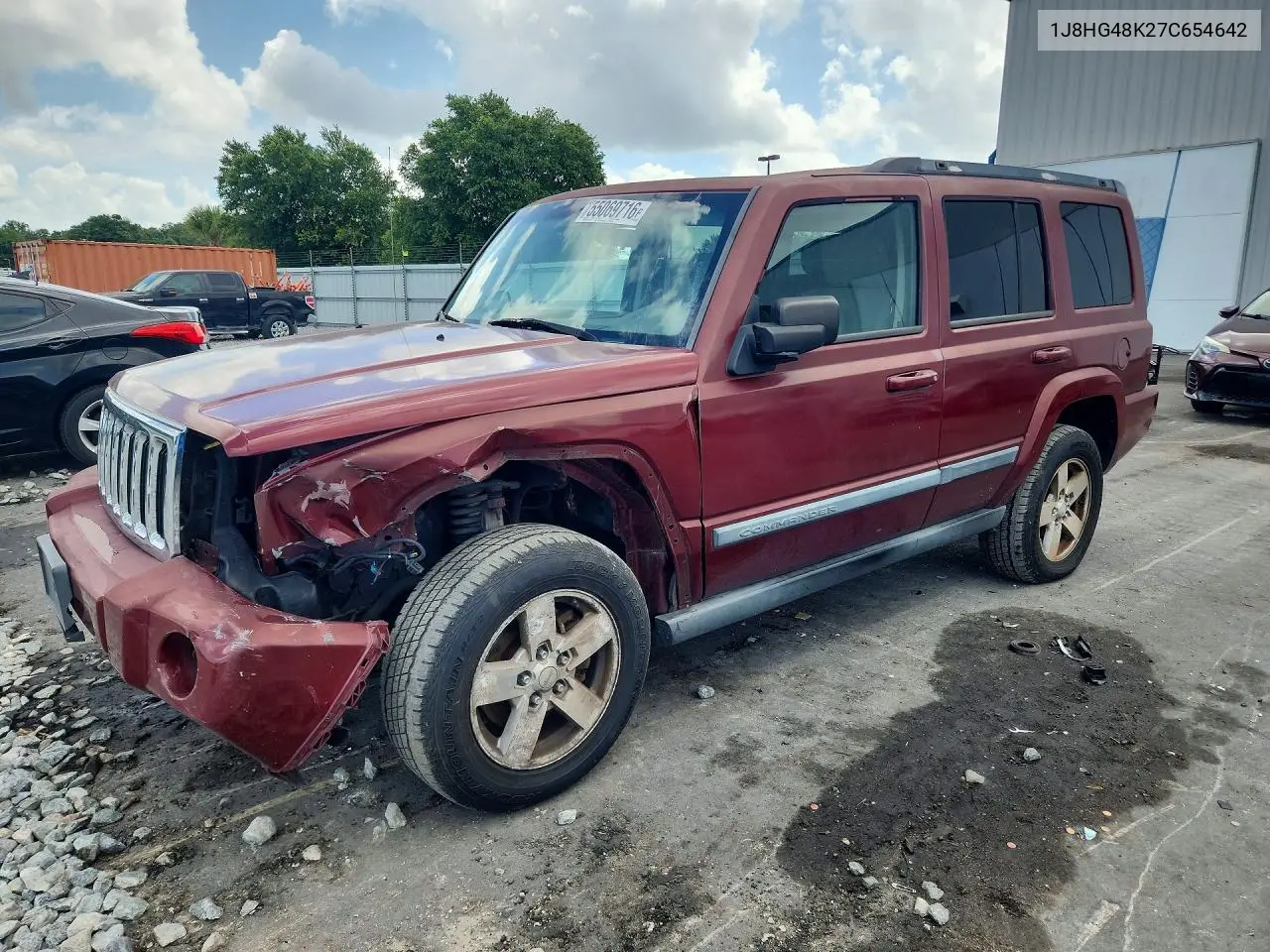 2007 Jeep Commander VIN: 1J8HG48K27C654642 Lot: 55069716