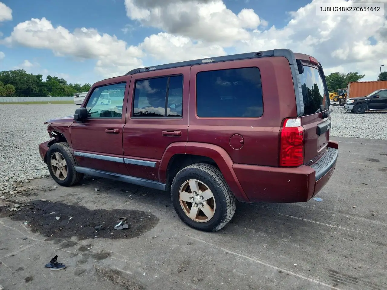 2007 Jeep Commander VIN: 1J8HG48K27C654642 Lot: 55069716