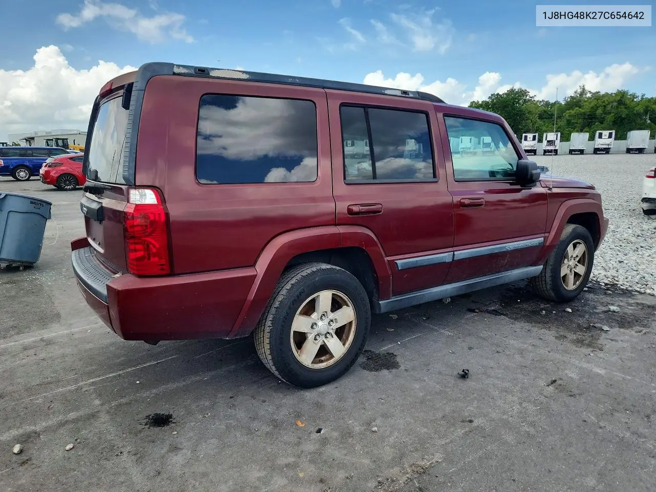 2007 Jeep Commander VIN: 1J8HG48K27C654642 Lot: 55069716