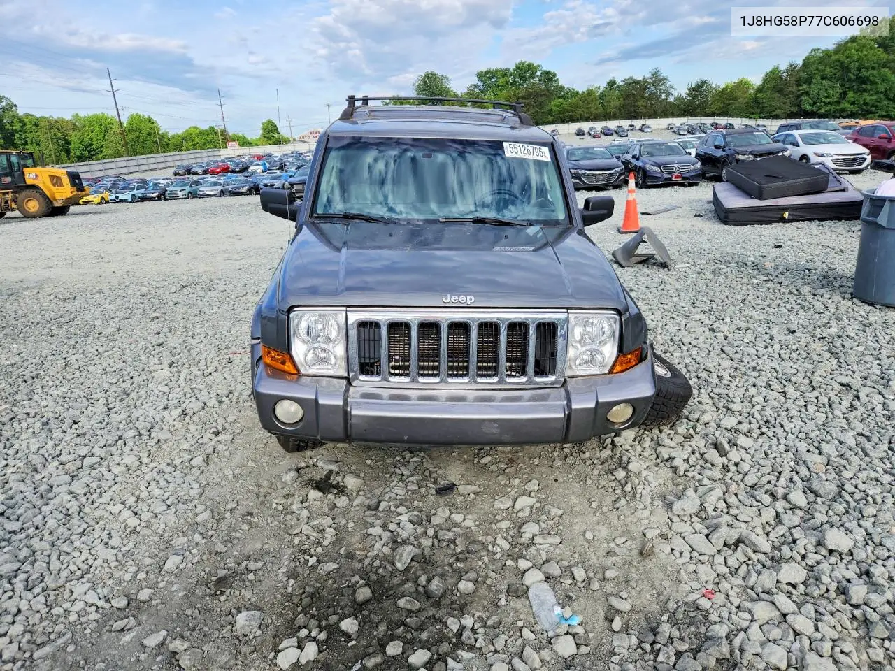 2007 Jeep Commander Limited VIN: 1J8HG58P77C606698 Lot: 55126796