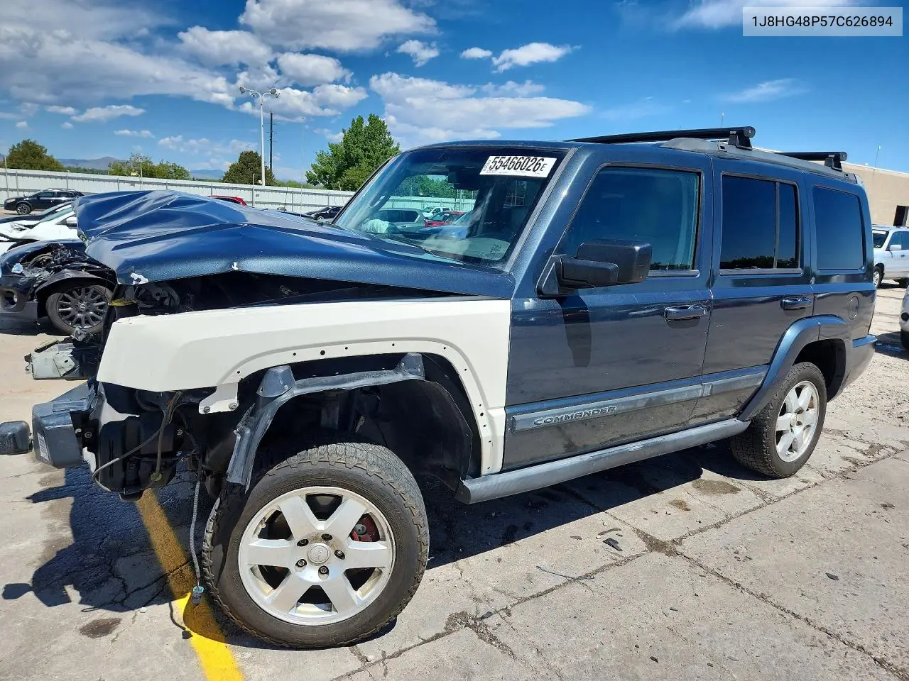 2007 Jeep Commander VIN: 1J8HG48P57C626894 Lot: 55466026
