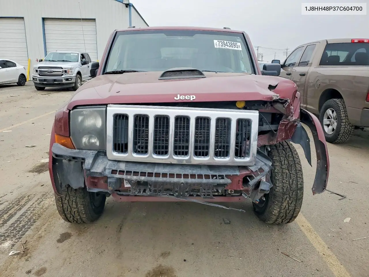 2007 Jeep Commander VIN: 1J8HH48P37C604700 Lot: 73943895