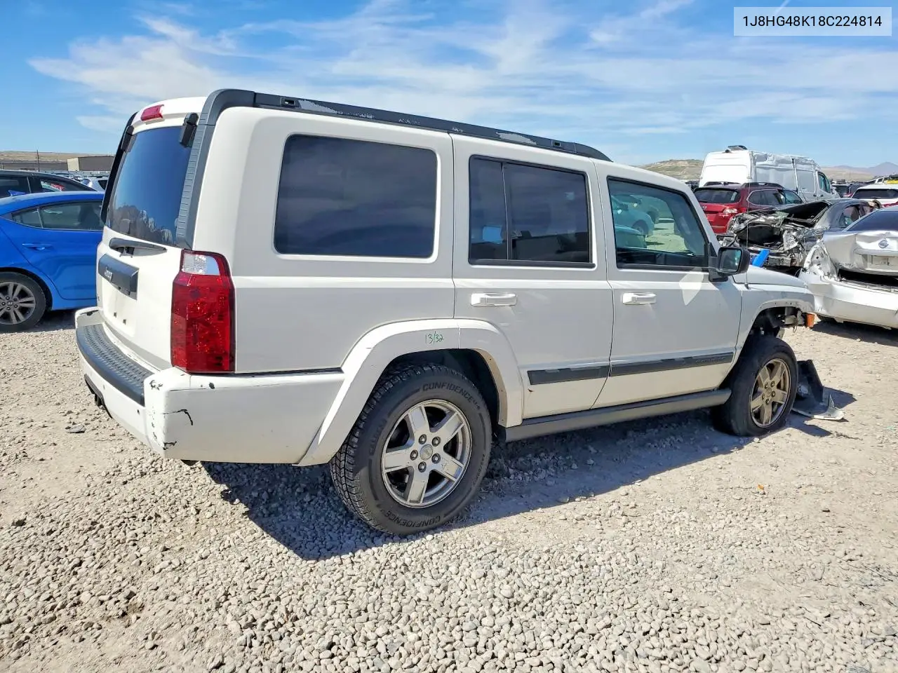 2008 Jeep Commander Sport VIN: 1J8HG48K18C224814 Lot: 46181936