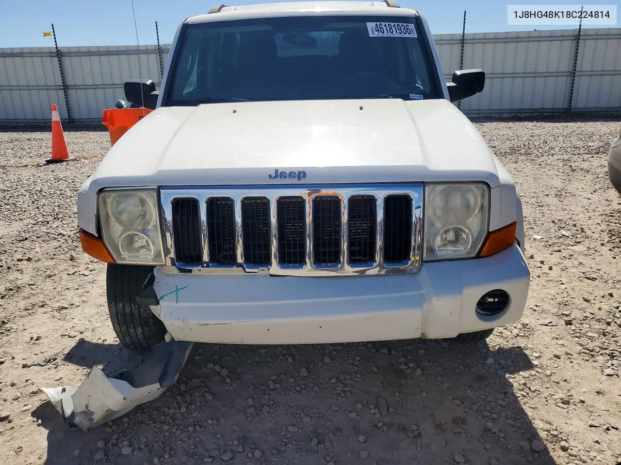 2008 Jeep Commander Sport VIN: 1J8HG48K18C224814 Lot: 46181936