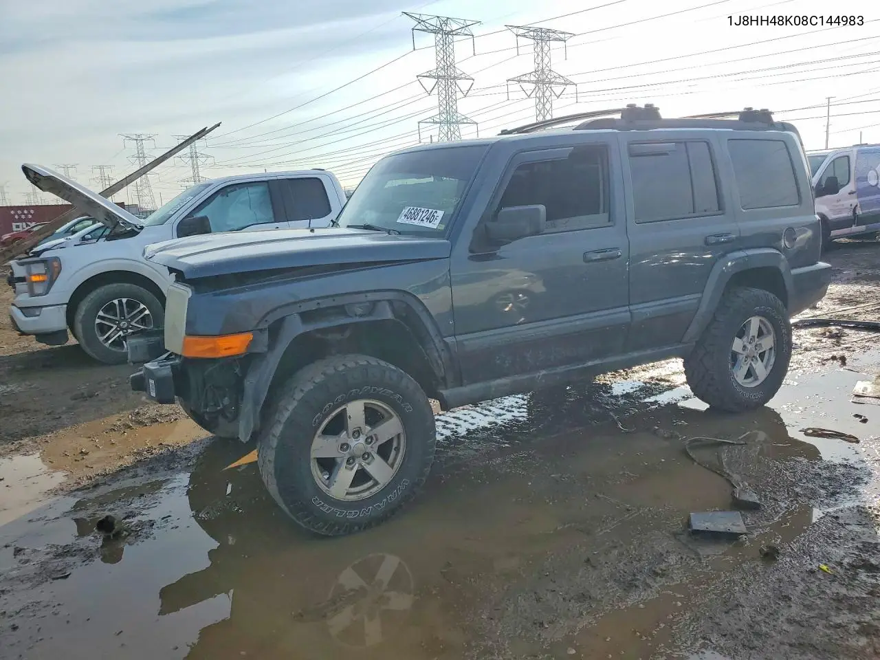 2008 Jeep Commander Sport VIN: 1J8HH48K08C144983 Lot: 46881246