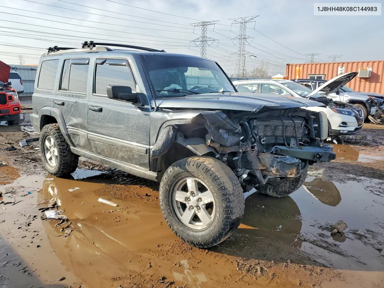 2008 Jeep Commander Sport VIN: 1J8HH48K08C144983 Lot: 46881246