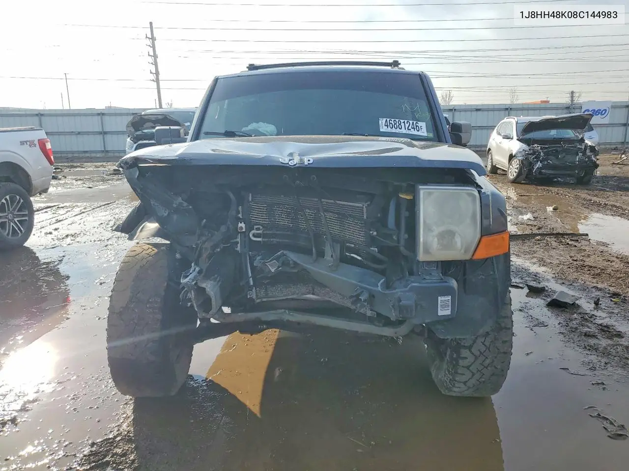 2008 Jeep Commander Sport VIN: 1J8HH48K08C144983 Lot: 46881246