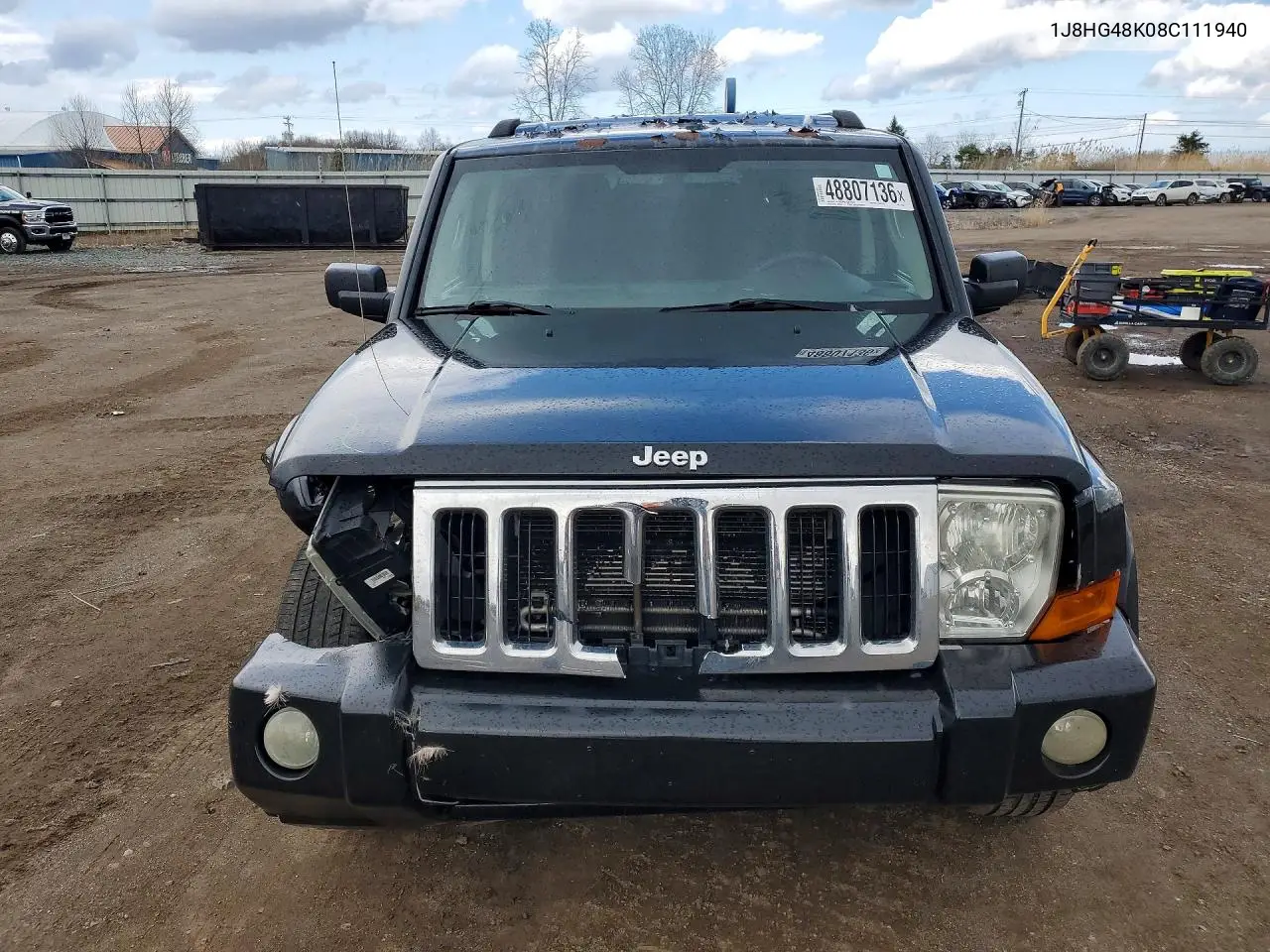 2008 Jeep Commander Sport VIN: 1J8HG48K08C111940 Lot: 48807136