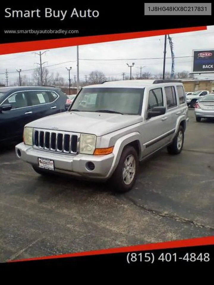 2008 Jeep Commander Sport VIN: 1J8HG48KX8C217831 Lot: 51914792