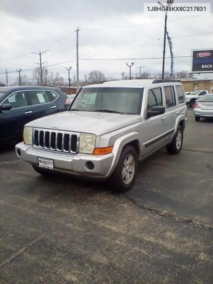 2008 Jeep Commander Sport VIN: 1J8HG48KX8C217831 Lot: 51914792