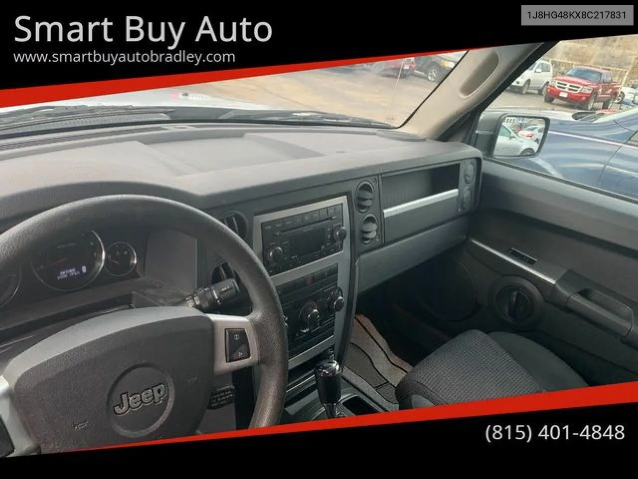 2008 Jeep Commander Sport VIN: 1J8HG48KX8C217831 Lot: 51914792