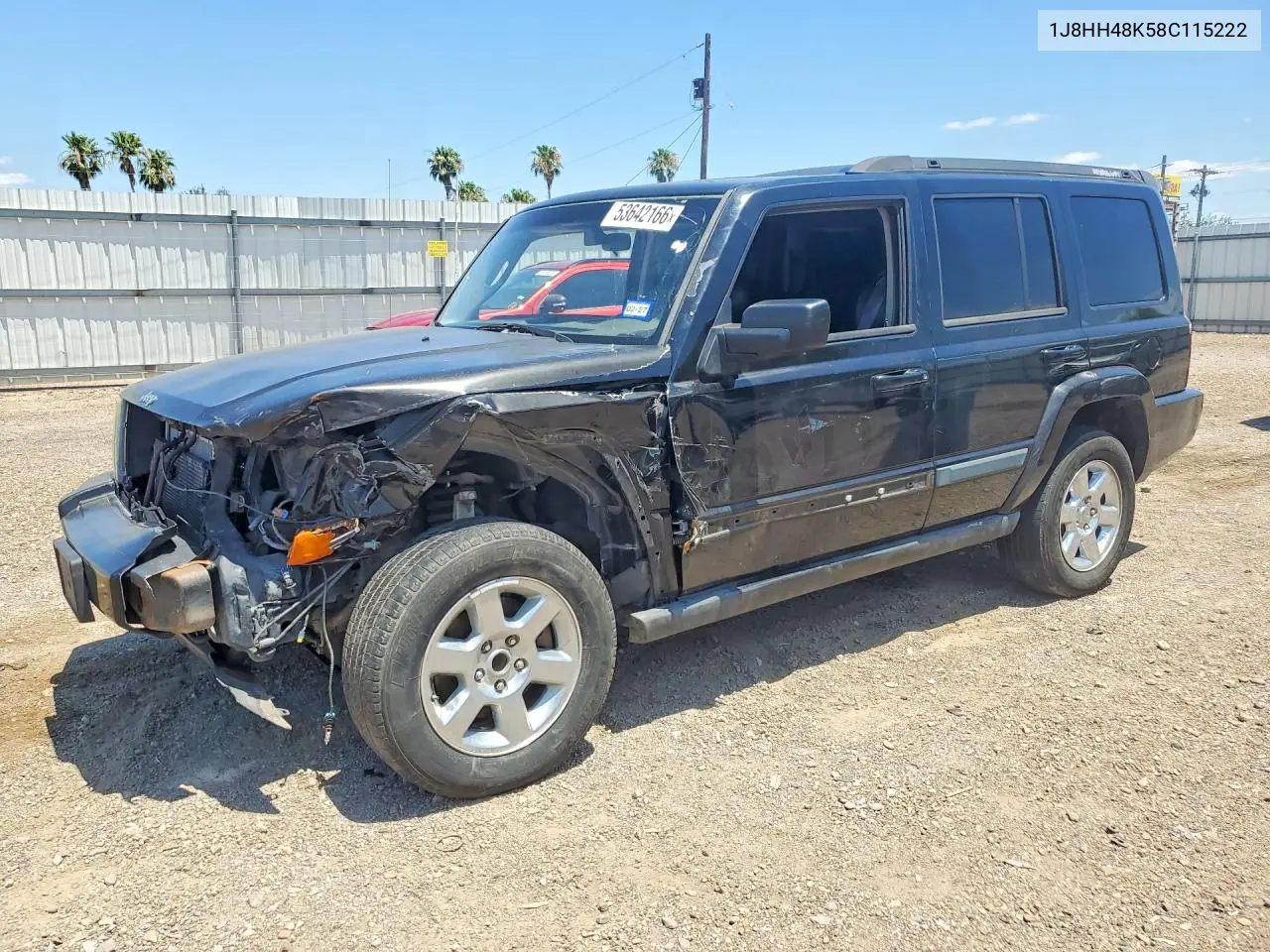 2008 Jeep Commander Sport VIN: 1J8HH48K58C115222 Lot: 53642166