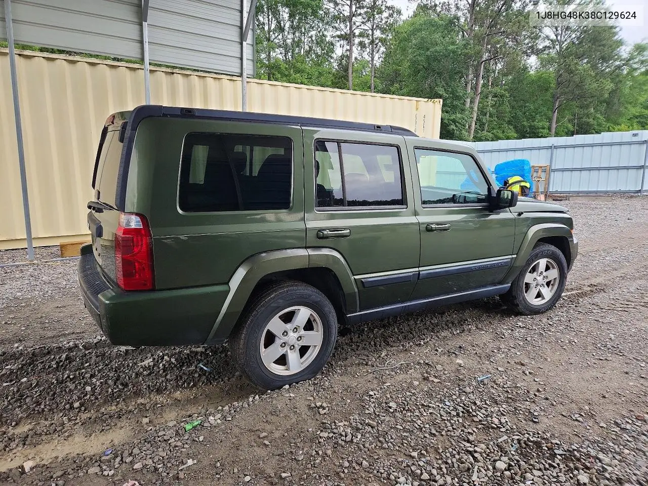 2008 Jeep Commander Sport VIN: 1J8HG48K38C129624 Lot: 55144846