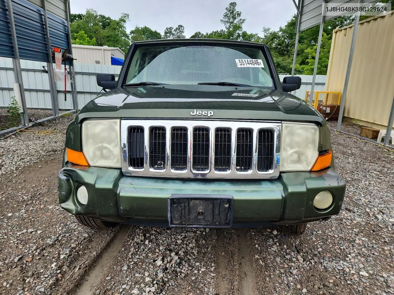 2008 Jeep Commander Sport VIN: 1J8HG48K38C129624 Lot: 55144846
