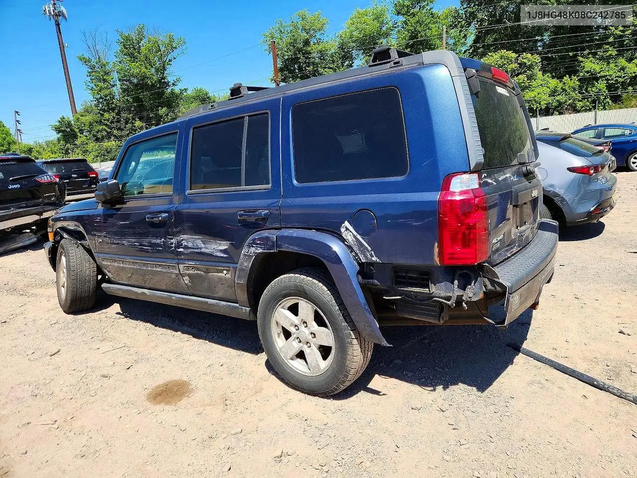 2008 Jeep Commander Sport VIN: 1J8HG48K08C242785 Lot: 55540286