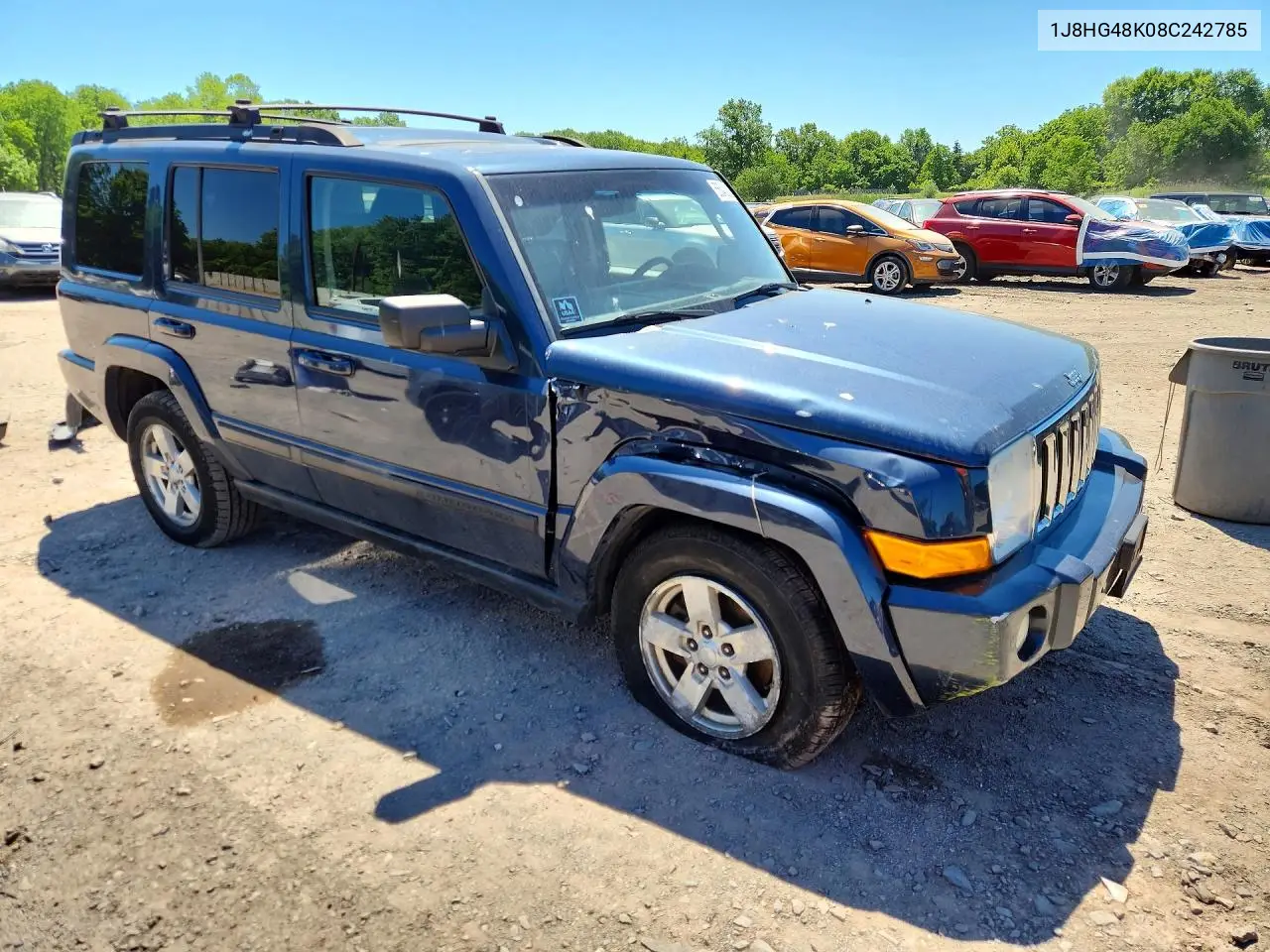 2008 Jeep Commander Sport VIN: 1J8HG48K08C242785 Lot: 55540286