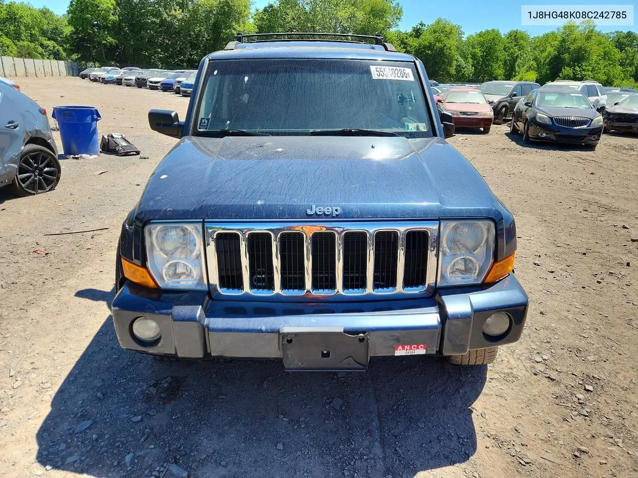 2008 Jeep Commander Sport VIN: 1J8HG48K08C242785 Lot: 55540286