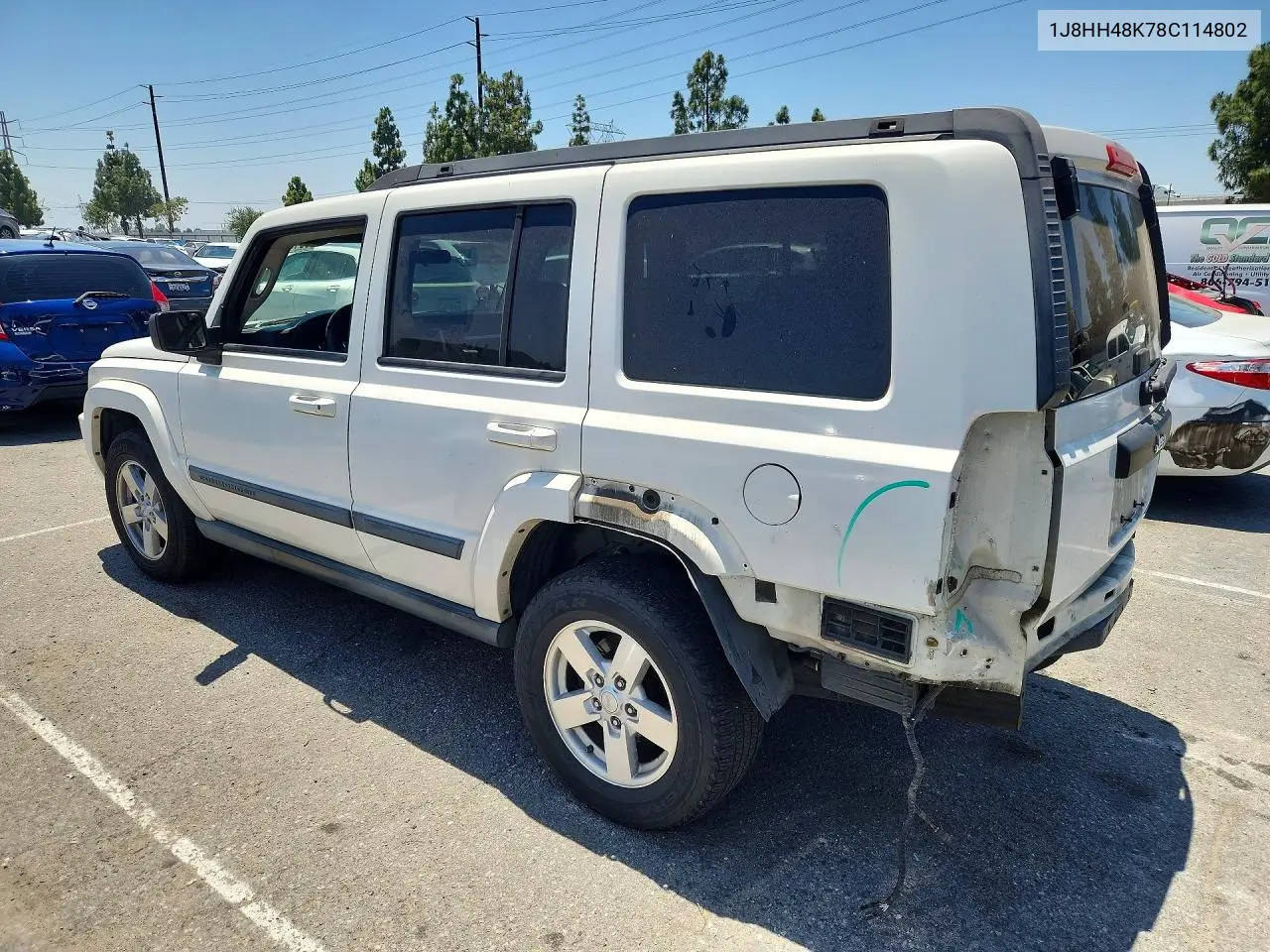 2008 Jeep Commander Sport VIN: 1J8HH48K78C114802 Lot: 56467176