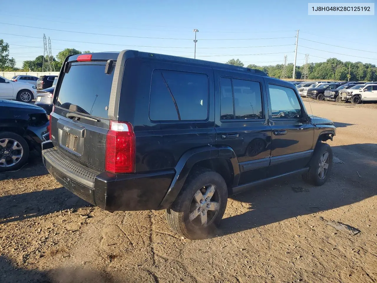 2008 Jeep Commander Sport VIN: 1J8HG48K28C125192 Lot: 58446286