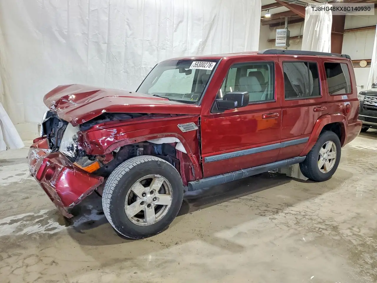 2008 Jeep Commander Sport VIN: 1J8HG48KX8C140930 Lot: 59300276