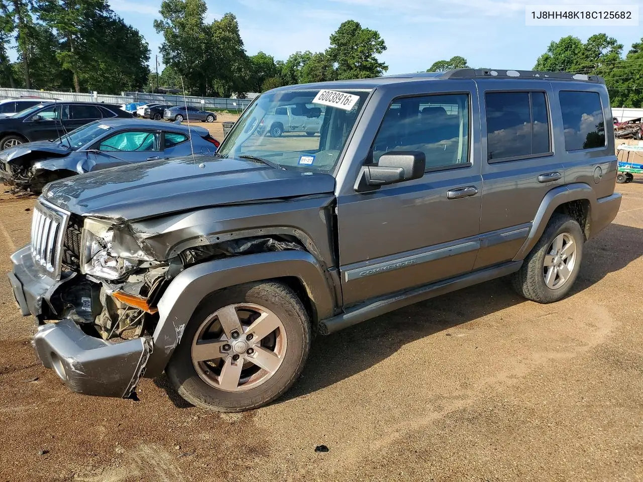 2008 Jeep Commander Sport VIN: 1J8HH48K18C125682 Lot: 60038916