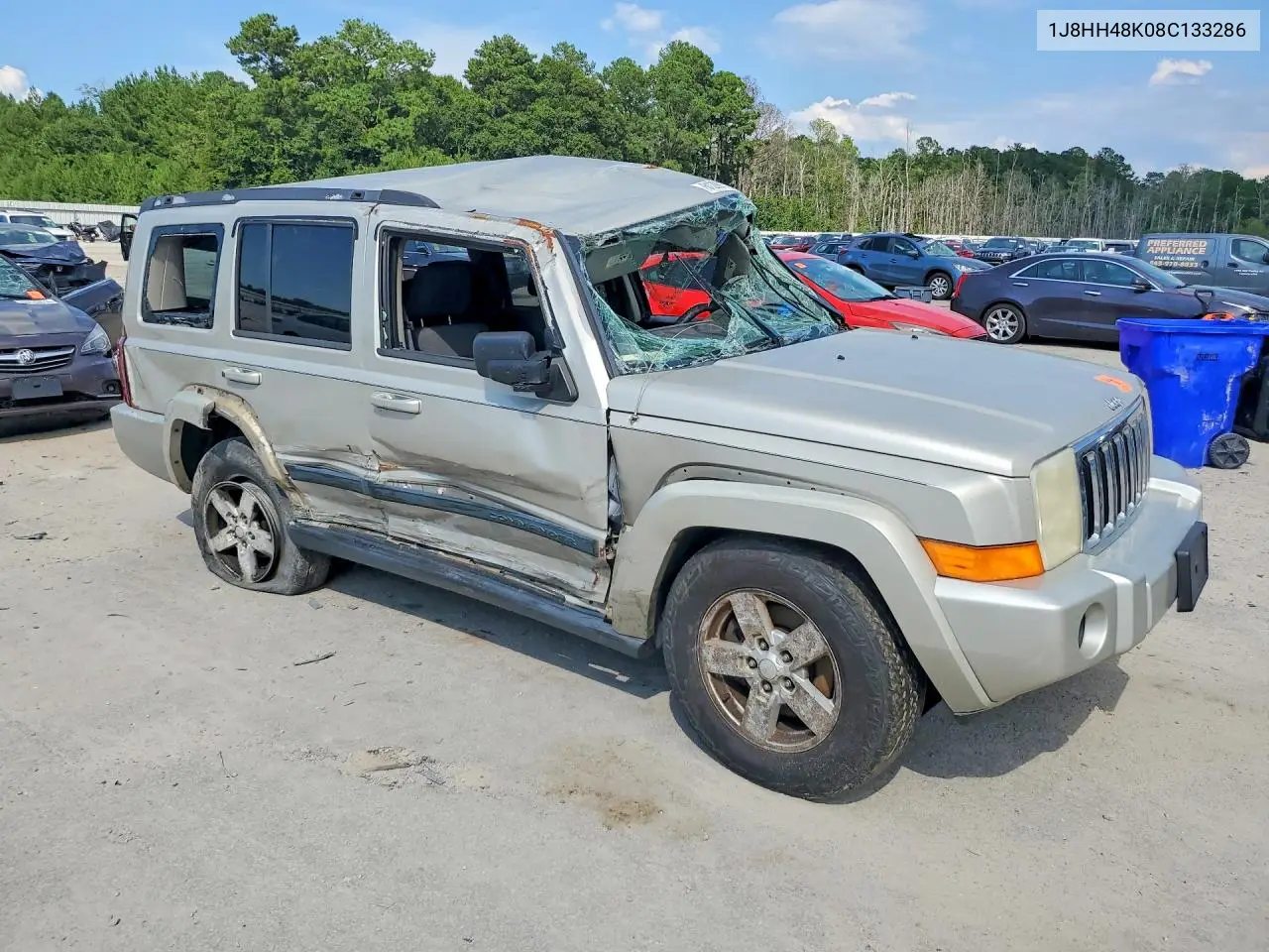 2008 Jeep Commander Sport VIN: 1J8HH48K08C133286 Lot: 61209156