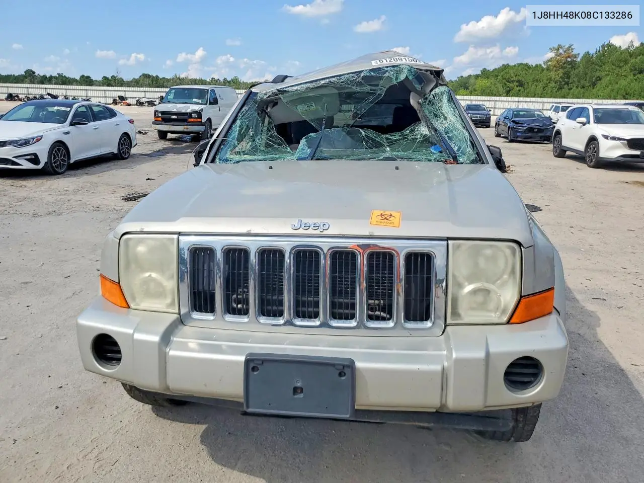 2008 Jeep Commander Sport VIN: 1J8HH48K08C133286 Lot: 61209156