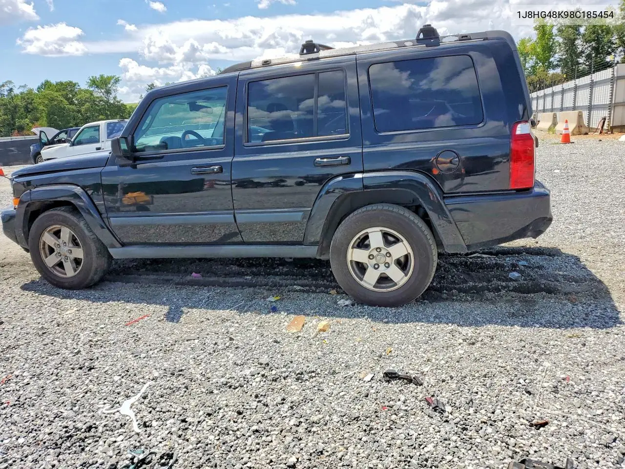 2008 Jeep Commander Sport VIN: 1J8HG48K98C185454 Lot: 61352576