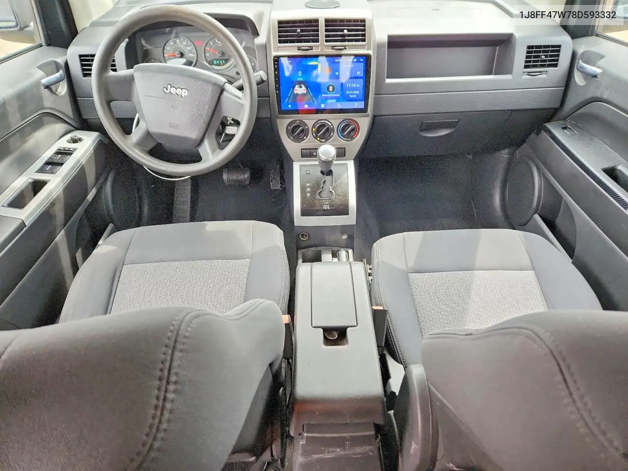 2008 Jeep Compass Sport VIN: 1J8FF47W78D593332 Lot: 61895086