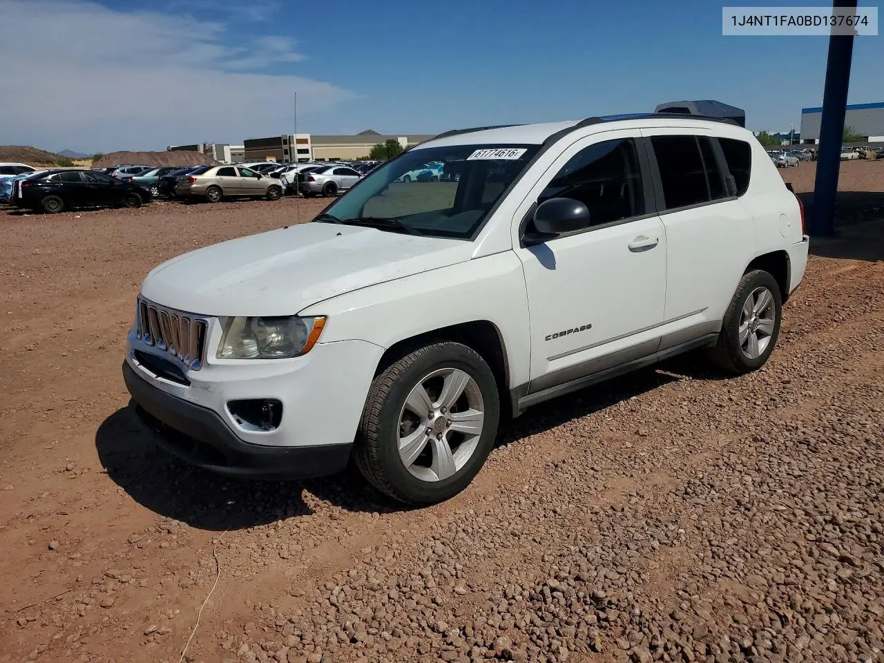 2011 Jeep Compass Sport VIN: 1J4NT1FA0BD137674 Lot: 61774616